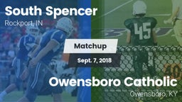 Matchup: South Spencer High vs. Owensboro Catholic  2018
