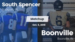 Matchup: South Spencer High vs. Boonville  2018