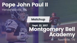 Matchup: Pope John Paul II vs. Montgomery Bell Academy 2017