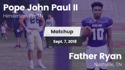 Matchup: Pope John Paul II vs. Father Ryan  2018