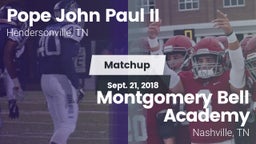 Matchup: Pope John Paul II vs. Montgomery Bell Academy 2018