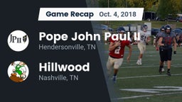 Recap: Pope John Paul II  vs. Hillwood  2018