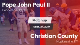 Matchup: Pope John Paul II vs. Christian County  2019
