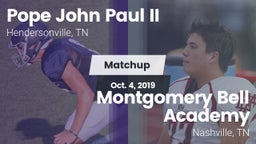 Matchup: Pope John Paul II vs. Montgomery Bell Academy 2019