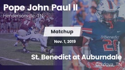 Matchup: Pope John Paul II vs. St. Benedict at Auburndale   2019