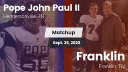 Matchup: Pope John Paul II vs. Franklin  2020