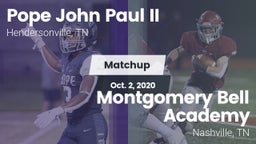 Matchup: Pope John Paul II vs. Montgomery Bell Academy 2020