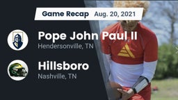 Recap: Pope John Paul II  vs. Hillsboro  2021
