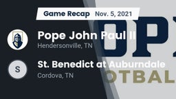 Recap: Pope John Paul II  vs. St. Benedict at Auburndale   2021