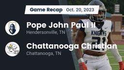 Recap: Pope John Paul II  vs. Chattanooga Christian  2023