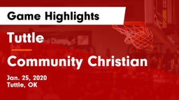 Tuttle  vs Community Christian  Game Highlights - Jan. 25, 2020
