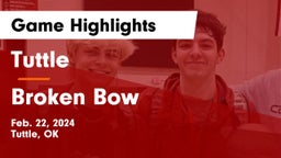 Tuttle  vs Broken Bow  Game Highlights - Feb. 22, 2024