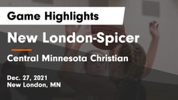 New London-Spicer  vs Central Minnesota Christian Game Highlights - Dec. 27, 2021