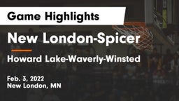 New London-Spicer  vs Howard Lake-Waverly-Winsted  Game Highlights - Feb. 3, 2022