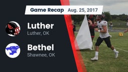 Recap: Luther  vs. Bethel  2017