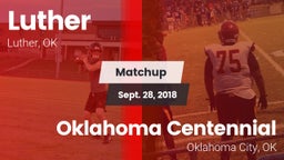 Matchup: Luther  vs. Oklahoma Centennial  2018