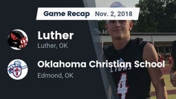 Recap: Luther  vs. Oklahoma Christian School 2018