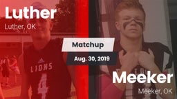 Matchup: Luther  vs. Meeker  2019