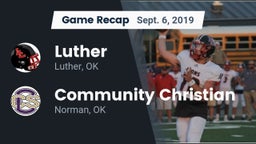 Recap: Luther  vs. Community Christian  2019