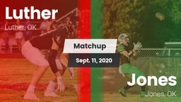 Matchup: Luther  vs. Jones  2020