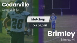 Matchup: Cedarville vs. Brimley  2017