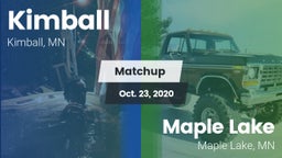 Matchup: Kimball  vs. Maple Lake  2020