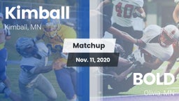 Matchup: Kimball  vs. BOLD  2020