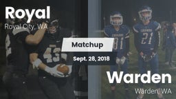 Matchup: Royal  vs. Warden  2018