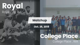 Matchup: Royal  vs. College Place   2018