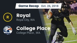 Recap: Royal  vs. College Place   2018