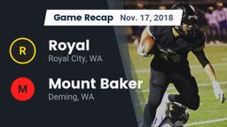 Recap: Royal  vs. Mount Baker  2018