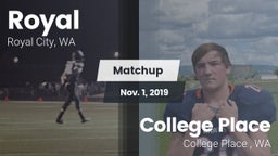 Matchup: Royal  vs. College Place   2019