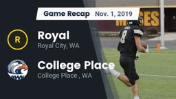 Recap: Royal  vs. College Place   2019