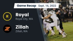 Recap: Royal  vs. Zillah  2022