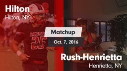 Matchup: Hilton vs. Rush-Henrietta  2016