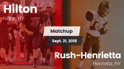 Matchup: Hilton vs. Rush-Henrietta  2018