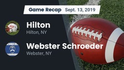 Recap: Hilton  vs. Webster Schroeder  2019