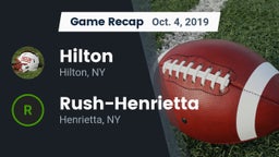 Recap: Hilton  vs. Rush-Henrietta  2019