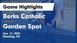 Berks Catholic  vs Garden Spot  Game Highlights - Jan. 17, 2022