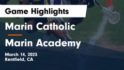 Marin Catholic  vs Marin Academy Game Highlights - March 14, 2023