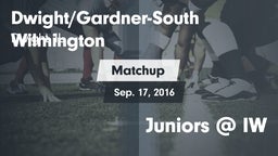 Matchup: Dwight/Gardner-South vs. Juniors @ IW 2016