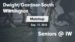 Matchup: Dwight/Gardner-South vs. Seniors @ IW 2016