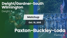 Matchup: Dwight/Gardner-South vs. Paxton-Buckley-Loda  2018
