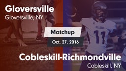 Matchup: Gloversville vs. Cobleskill-Richmondville  2016