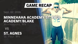 Recap: Minnehaha Academy/St. Paul Academy/Blake  vs. St. Agnes  2016