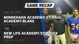 Recap: Minnehaha Academy/St. Paul Academy/Blake  vs. New Life Academy/St. Croix Prep  2016