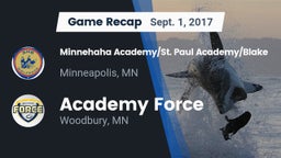 Recap: Minnehaha Academy/St. Paul Academy/Blake  vs. Academy Force 2017