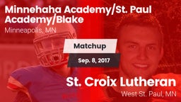 Matchup: Minnehaha Academy vs. St. Croix Lutheran  2017