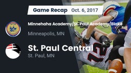 Recap: Minnehaha Academy/St. Paul Academy/Blake  vs. St. Paul Central  2017