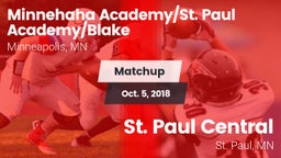 Matchup: Minnehaha Academy vs. St. Paul Central  2018